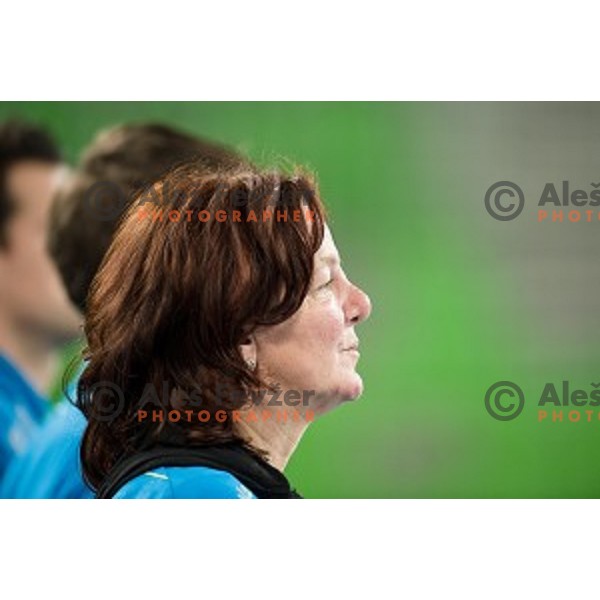 Marta Bon in action during handball match between Krim Mercator - Rostov-Don, EHF Women\'s Champions League, Stozice, Ljubljana, 20.11.2015