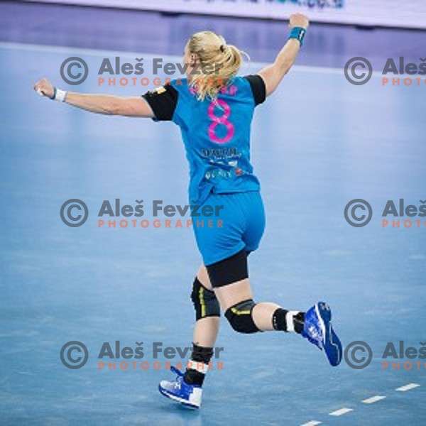 Tamara Mavsar in action during handball match between Krim Mercator - Rostov-Don, EHF Women\'s Champions League, Stozice, Ljubljana, 20.11.2015