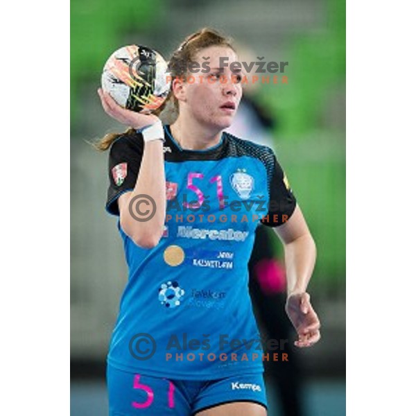 Marija Obradovic in action during handball match between Krim Mercator - Rostov-Don, EHF Women\'s Champions League, Stozice, Ljubljana, 20.11.2015