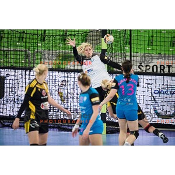 Misa Marincek in action during handball match between Krim Mercator - Rostov-Don, EHF Women\'s Champions League, Stozice, Ljubljana, 20.11.2015