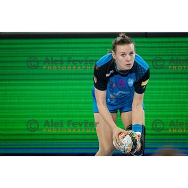 Maja Lukovic in action during handball match between Krim Mercator - Rostov-Don, EHF Women\'s Champions League, Stozice, Ljubljana, 20.11.2015