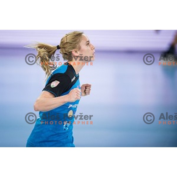 Polona Baric in action during handball match between Krim Mercator - Rostov-Don, EHF Women\'s Champions League, Stozice, Ljubljana, 20.11.2015