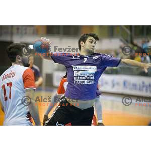 Ante Kaleb in action during EHF cup handball match, RK Maribor - CS Dinamo Bucharest, played in Tabor Hall, 21.11.2015, Maribor