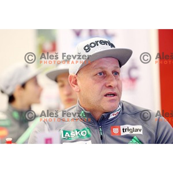 Goran Janus at press conference of Slovenia Nordic team for 2015/2016 World Cup ski jumping season in Ljubljana, Slovenia on November 23, 2015