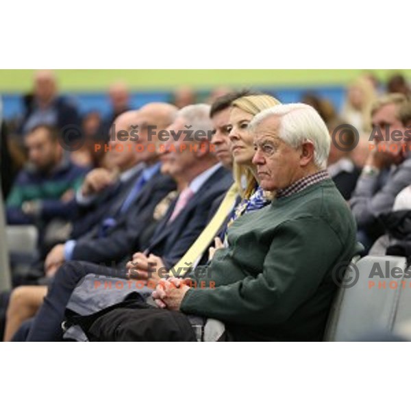 Milan Kucan at Grand Opening of Ljubljana Gymnastic Centre in Ljubljana, Slovenia on November 27, 2015