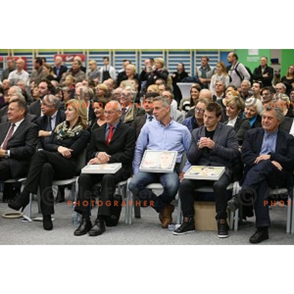 Miro Cerar, Aljaz Pegan, Mitja Petkovsek at Grand Opening of Ljubljana Gymnastic Centre in Ljubljana, Slovenia on November 27, 2015