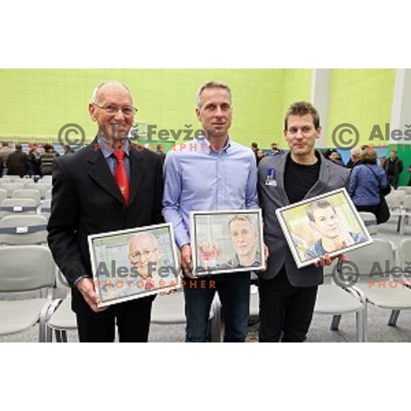 Miro Cerar, Aljaz Pegan, Mitja Petkovsek at Grand Opening of Ljubljana Gymnastic Centre in Ljubljana, Slovenia on November 27, 2015