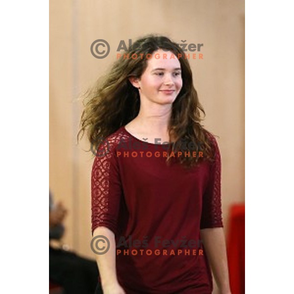 Anja Drev, best Slovenia disabled sportswoman of the year 2015 at Gala event in Austria Trend Hotel, Ljubljana on December 8, 2015