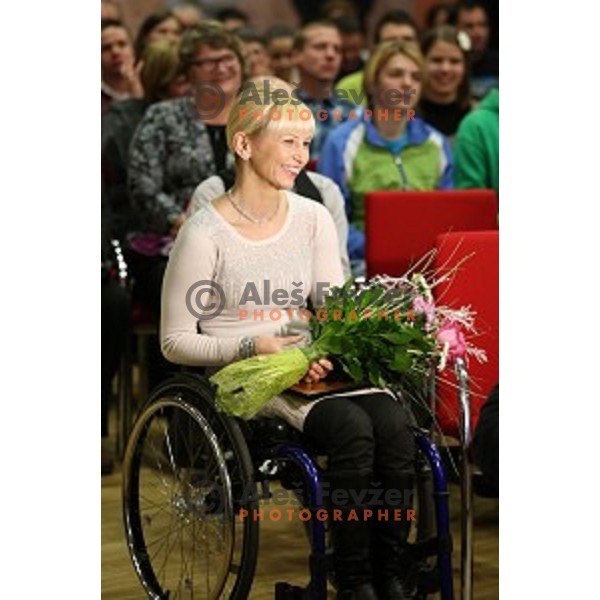 Mateja Pintar at Slovenia disabled sportsman of the year 2015 Gala event in Austria Trend Hotel, Ljubljana on December 8, 2015