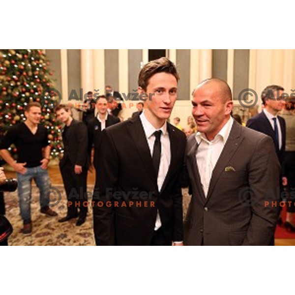 Dejan Zavec at Slovenian sportsman and sportswoman at reception by president of Republic of Slovenia in Ljubljana on December 8, 2015