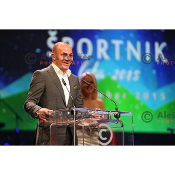 Dejan Zavec at Slovenian sportsman of the year 2015 awards during Gala night in Cankar Hall on December 8, 2015, Ljubljana, Slovenia