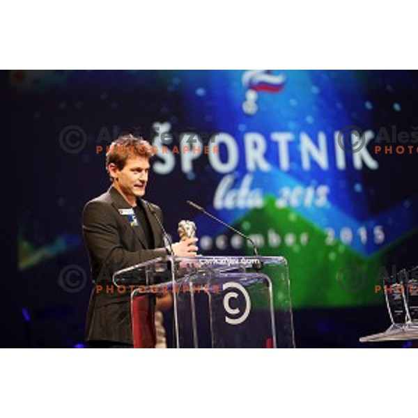 Mitja Petkovsek at Slovenian sportsman of the year 2015 awards during Gala night in Cankar Hall on December 8, 2015, Ljubljana, Slovenia