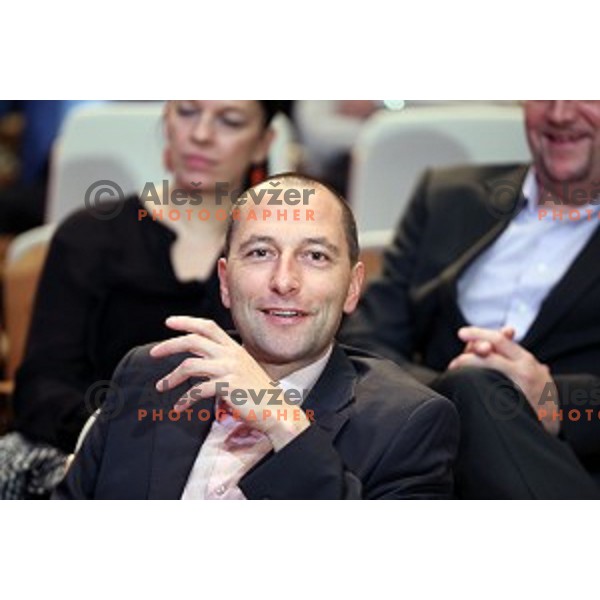 Tomas Globocnik at Slovenian sportsman of the year 2015 awards during Gala night in Cankar Hall on December 8, 2015, Ljubljana, Slovenia