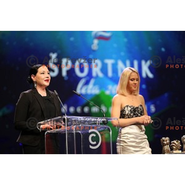 at Slovenian sportsman of the year 2015 awards during Gala night in Cankar Hall on December 8, 2015, Ljubljana, Slovenia