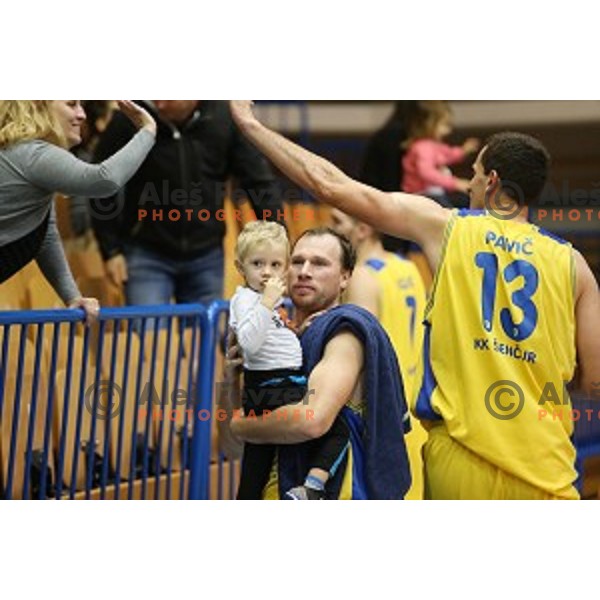 of Sencur GGD in action during Telemach league basketball match between Sencur GGD and Hopsi in Sencur Sports Hall, Slovenia on December 12, 2015