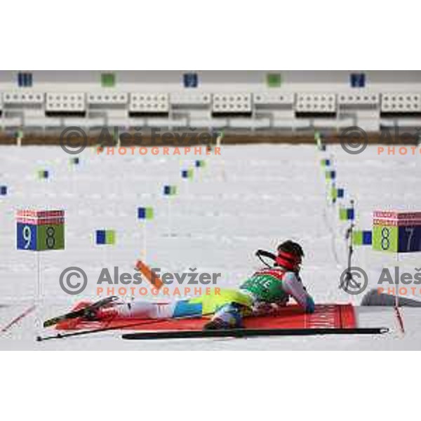 Rok Tršan during BMW IBU World Cup Biathlon Official Training at Pokljuka, Slovenia on December 16, 2015
