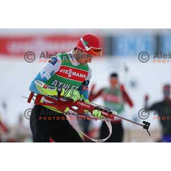 Jakov Fak during BMW IBU World Cup Biathlon Official Training at Pokljuka, Slovenia on December 16, 2015