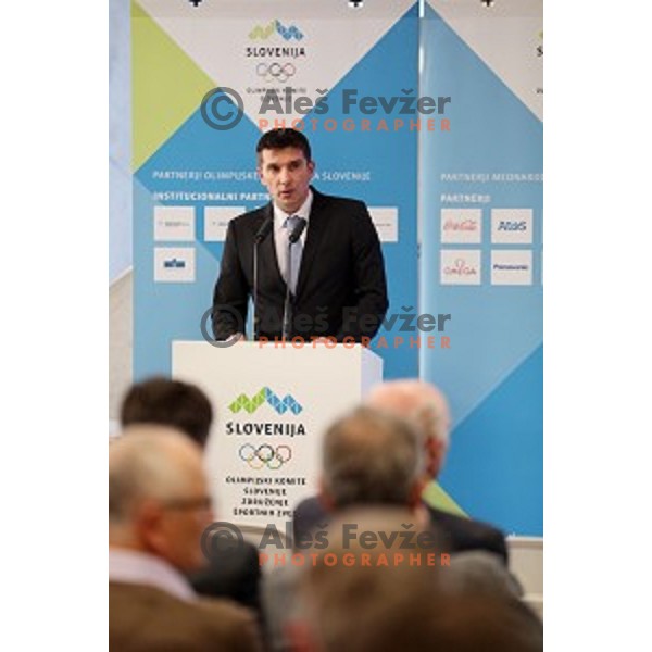 General Assembly of Olympic Committee of Slovenia in Congress Hall of BTC City, Ljubljana, Slovenia on December 16, 2015