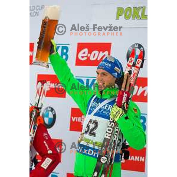 BMW IBU World Cup Biathlon Men 10k Sprint at Pokljuka, Slovenia on December 17, 2015