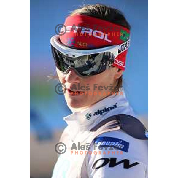 Andreja Mali during BMW IBU World Cup Biathlon Women 7.5km Sprint at Pokljuka, Slovenia on December 18, 2015