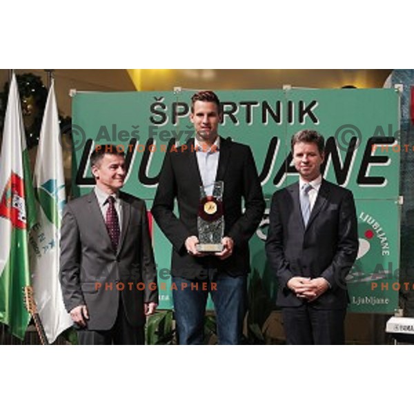 Award giving Gala Night for Best Sportsman of Ljubljana 2015 in Festival Hall, Ljubljana, Slovenia on December 10, 2015