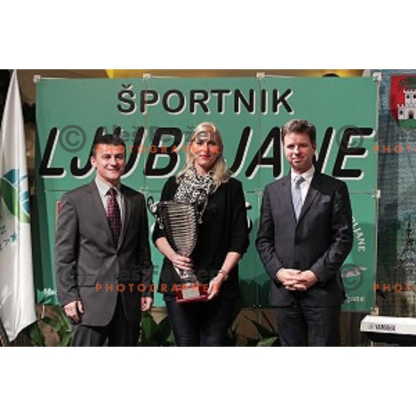 Award giving Gala Night for Best Sportsman of Ljubljana 2015 in Festival Hall, Ljubljana, Slovenia on December 10, 2015