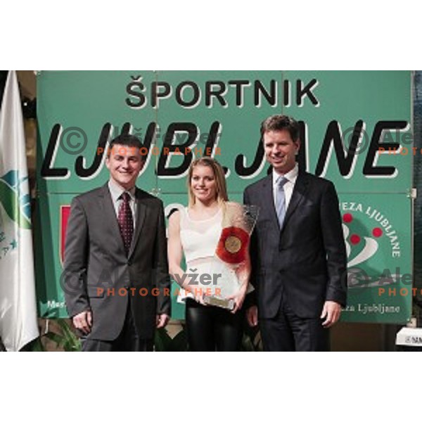 Award giving Gala Night for Best Sportsman of Ljubljana 2015 in Festival Hall, Ljubljana, Slovenia on December 10, 2015