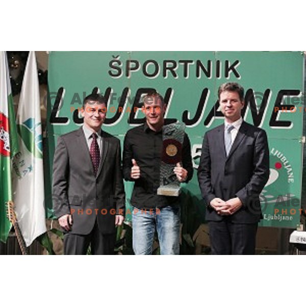 Award giving Gala Night for Best Sportsman of Ljubljana 2015 in Festival Hall, Ljubljana, Slovenia on December 10, 2015