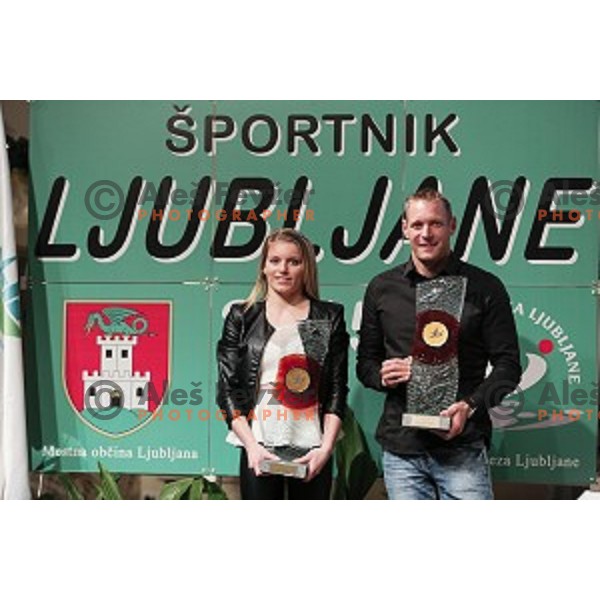 Award giving Gala Night for Best Sportsman of Ljubljana 2015 in Festival Hall, Ljubljana, Slovenia on December 10, 2015