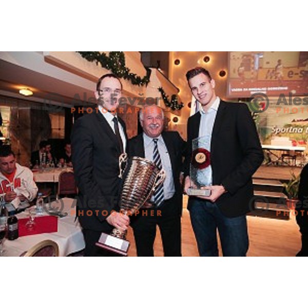 Award giving Gala Night for Best Sportsman of Ljubljana 2015 in Festival Hall, Ljubljana, Slovenia on December 10, 2015