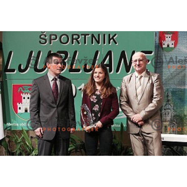Award giving Gala Night for Best Sportsman of Ljubljana 2015 in Festival Hall, Ljubljana, Slovenia on December 10, 2015