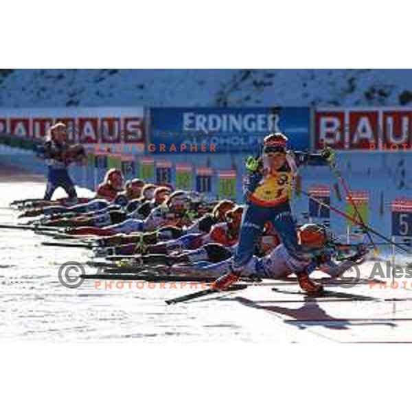 Kaisa Makarainen during BMW IBU World Cup Biathlon Women Pursuit 10km at Pokljuka, Slovenia on December 19, 2015