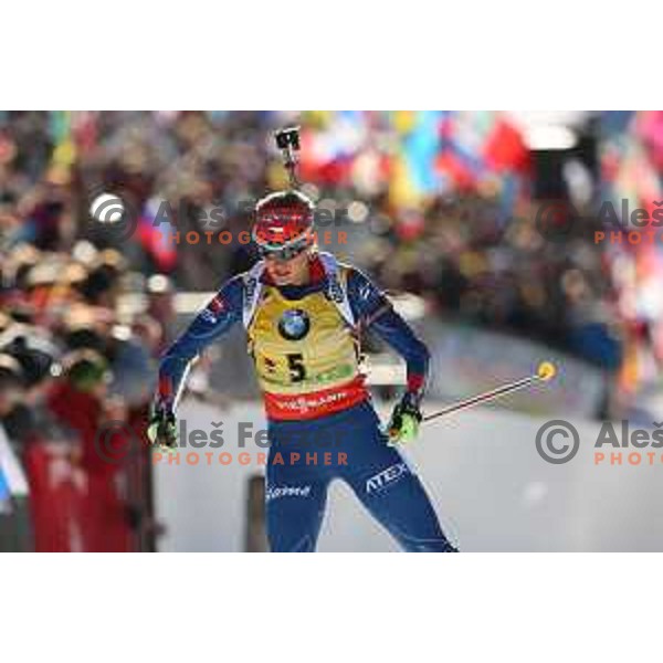 Gabriela Soukalova during BMW IBU World Cup Biathlon Women Pursuit 10km at Pokljuka, Slovenia on December 19, 2015