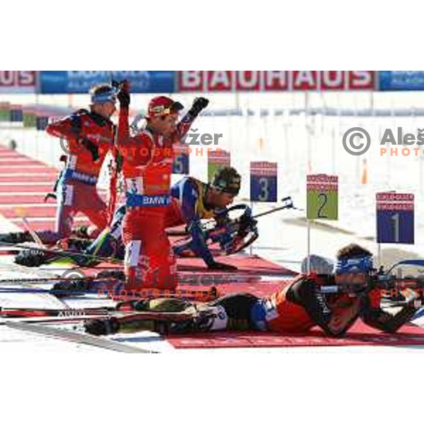 BMW IBU World Cup Biathlon Men Pursuit 12.5km at Pokljuka, Slovenia on December 19, 2015