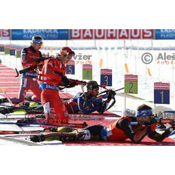 BMW IBU World Cup Biathlon Men Pursuit 12.5km at Pokljuka, Slovenia on December 19, 2015