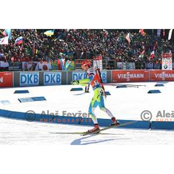 Jakov Fak during BMW IBU World Cup Biathlon Men Pursuit 12.5km at Pokljuka, Slovenia on December 19, 2015