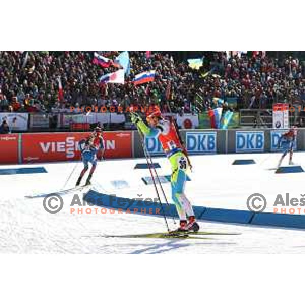 Jakov Fak during BMW IBU World Cup Biathlon Men Pursuit 12.5km at Pokljuka, Slovenia on December 19, 2015
