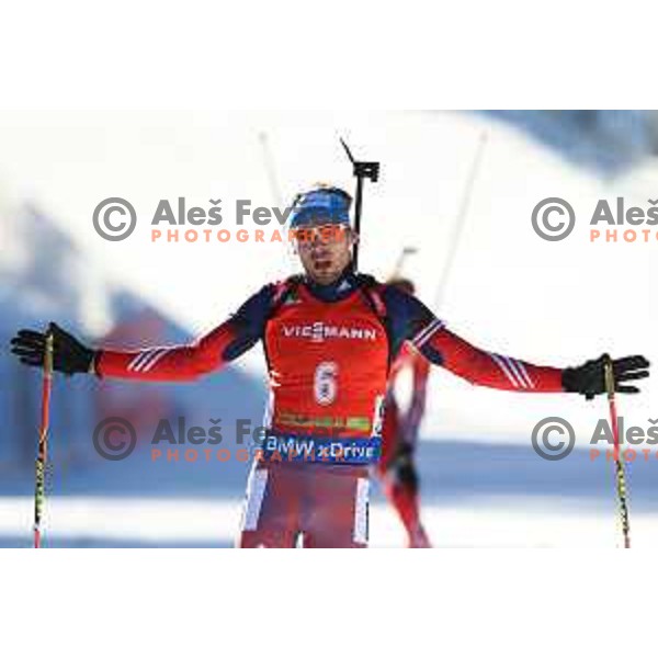BMW IBU World Cup Biathlon Men Pursuit 12.5km at Pokljuka, Slovenia on December 19, 2015