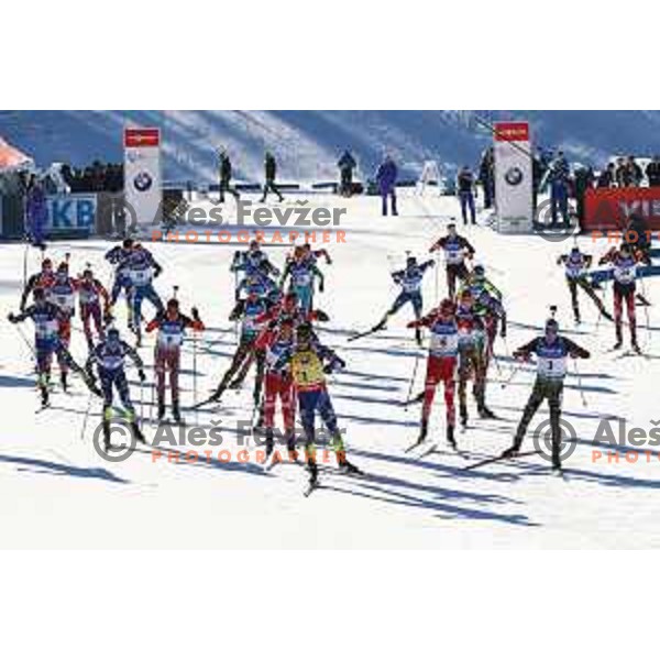 BMW IBU World Cup Biathlon Men Mass Start 15km at Pokljuka, Slovenia on December 20, 2015