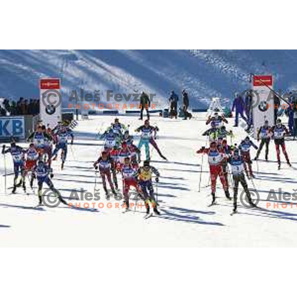 BMW IBU World Cup Biathlon Men Mass Start 15km at Pokljuka, Slovenia on December 20, 2015