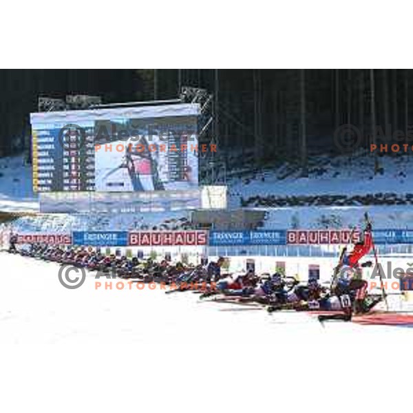 BMW IBU World Cup Biathlon Men Mass Start 15km at Pokljuka, Slovenia on December 20, 2015
