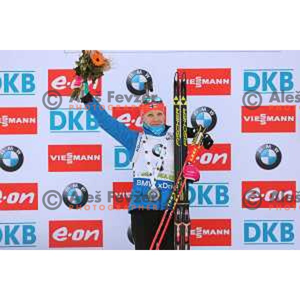 Kaisa Makarainen during BMW IBU World Cup Biathlon Women Mass Start 12.5km at Pokljuka, Slovenia on December 20, 2015