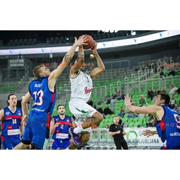 Zack Wright in action during ABA League basketball match between Union Olimpija Ljubljana - Igokea, Stozice, Ljubljana, 20.12.2015