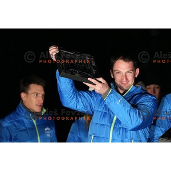 Presentation of Slovenia athletes candidates for Rio 2016 Summer Olympic games at Bled, Slovenia on December 30, 2015