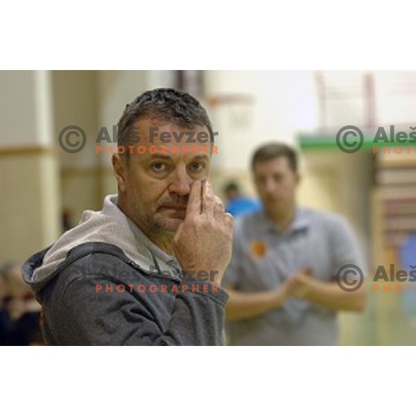 Ivica Obrvan during friendly handball match between Slovenia and Macedonia in Krsko, Slovenia on January 4, 2016