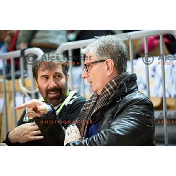 Veselin Vujovic, Franjo Bobinac in action during friendly handball match between Slovenia - Croatia, Bonifika, Koper, 09.01.2016