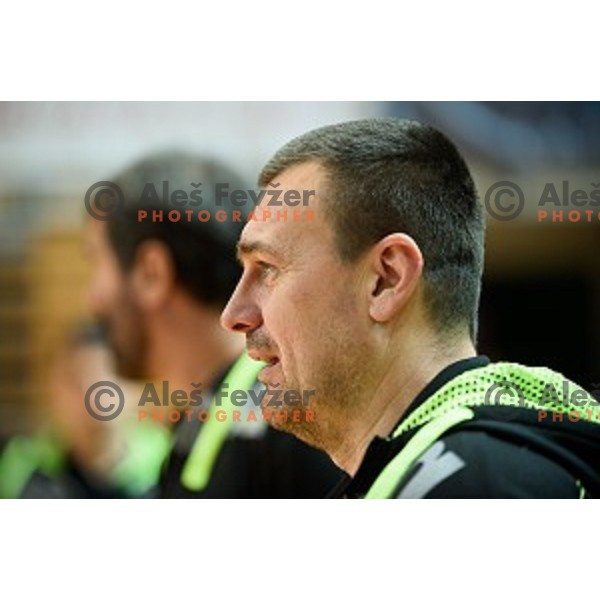 Uros Sterbec in action during friendly handball match between Slovenia - Croatia, Bonifika, Koper, 09.01.2016