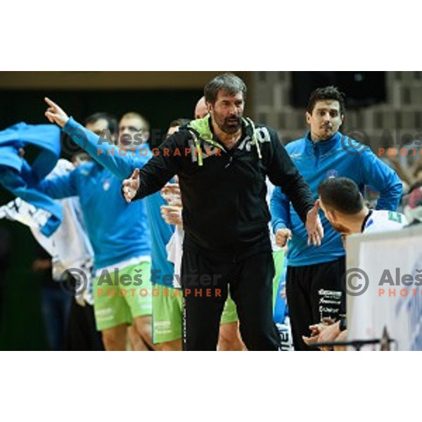 Veselin Vujovic in action during friendly handball match between Slovenia - Croatia, Bonifika, Koper, 09.01.2016