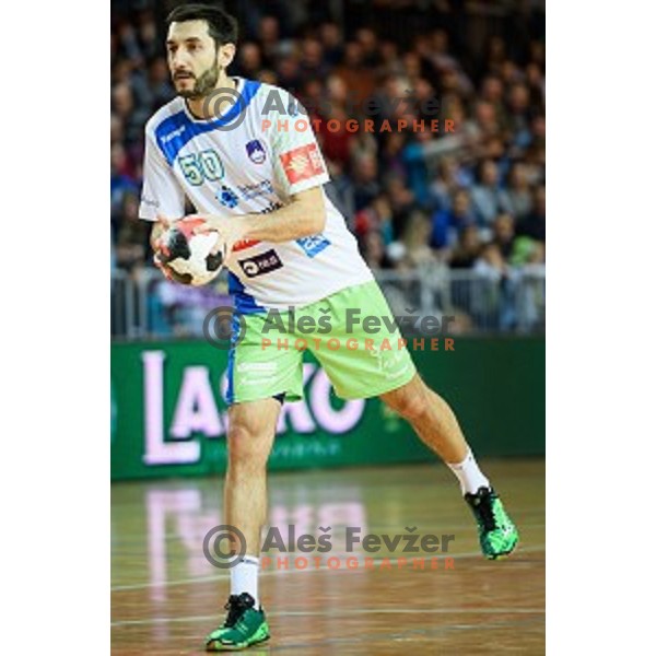 Dragan Gajic in action during friendly handball match between Slovenia - Croatia, Bonifika, Koper, 09.01.2016