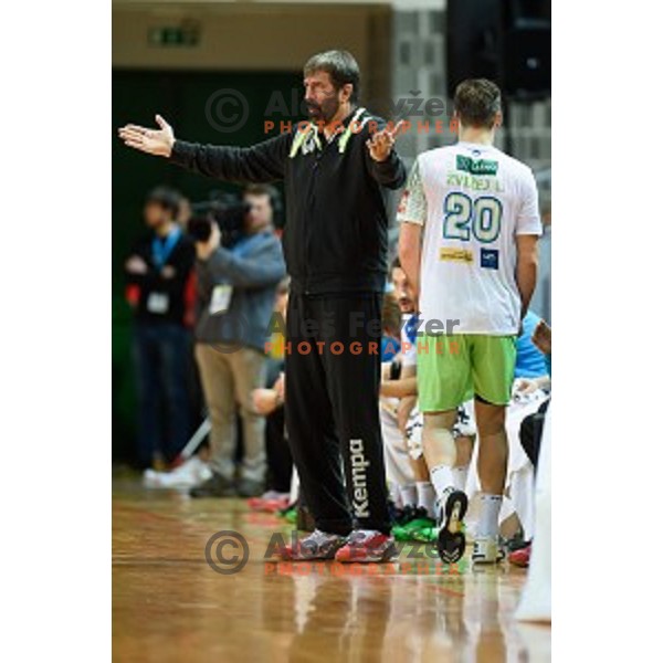 Veselin Vujovic in action during friendly handball match between Slovenia - Croatia, Bonifika, Koper, 09.01.2016